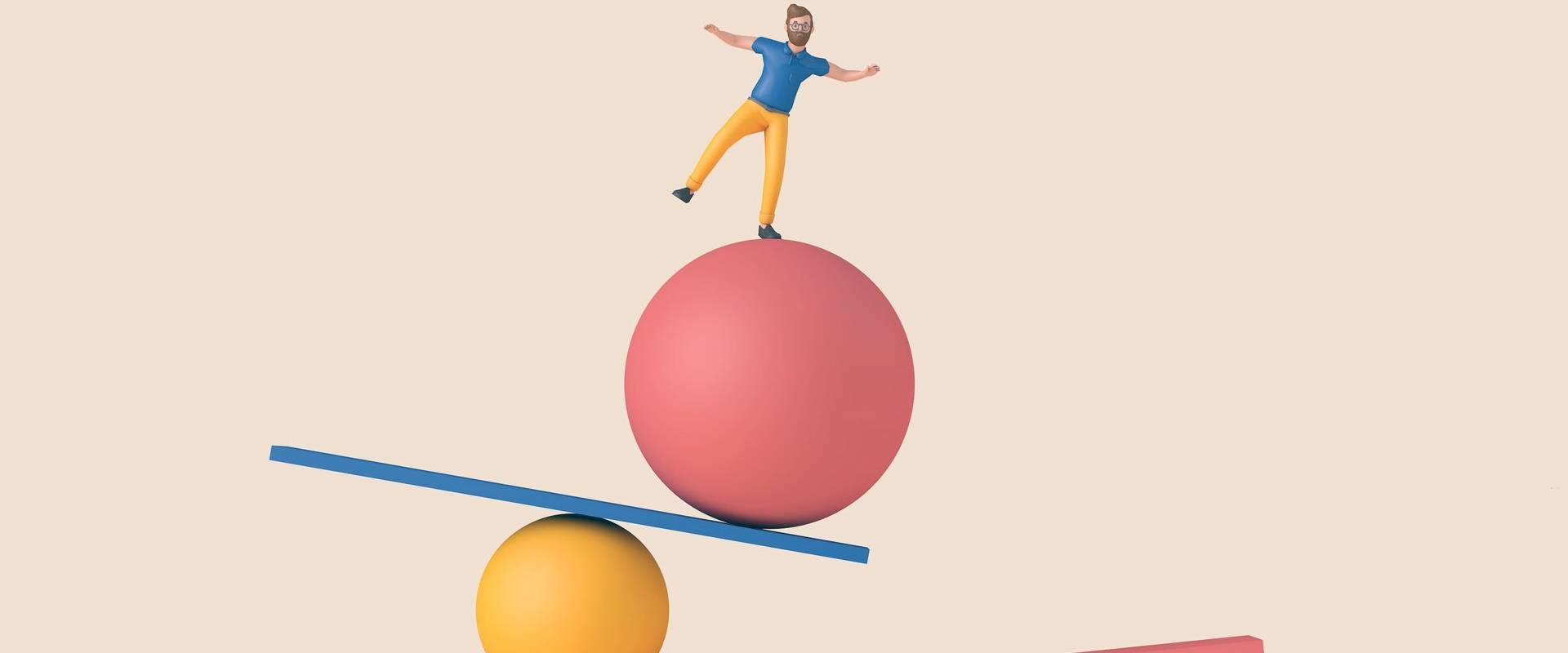 Finding balance illustration